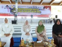 TP PKK Labusel hadiri acara bimbingan manasik haji dan tepung tawar/upah-upah calon jamaah haji