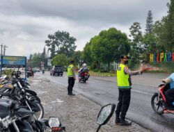 Polrestabes Medan siagakan Tim Patroli Sepeda Motor Sat Samapta untuk urai kemacetan Jalur Medan – Tanah Karo