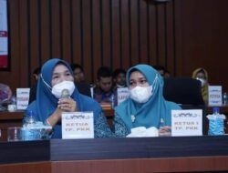 TP PKK Labusel hadiri dalam acara tahapan verifikasi lapangan hybrid (VLH) evaluasi kabupaten layak anak (KLS) tahun 2022