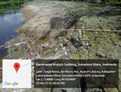 Proyek normalisasi 2.5 milyar di Sungai Kualuh Ledong Air Hitam dikerjakan asal jadi 