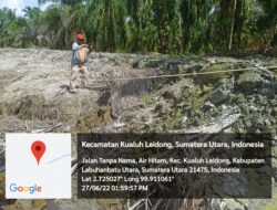 Proyek normalisasi Sungai Kualuh Ledong dikerjakan CV. Mitra Usaha diduga tak sesuai RAB