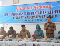 Pemkab Labuhanbatu lakukan kunjungan ke Kecamatan Bilah Hilir dalam rangka Pembinaan dan Penilaian Kecamatan Terbaik Tingkat Kabupaten Labuhanbatu Tahun 2022