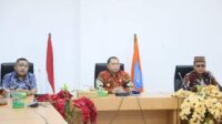 Bupati Labuhanbatu ikuti rapat zoom meeting dengan tema pembahasan “Pencegahan Korupsi di Lingkungan BUMD dengan Penguatan Fungsi dan Pengawasan”