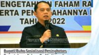 Bupati Labuhanbatu buka acara Sosialisasi Peningkatan Pengetahuan Paham Radikalisme dan Terorisme serta Pencegahannya bagi Pelajar Tahun 2022