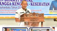 Asisten Pemkab Labuhanbatu ikuti acara pencanangan bhakti sosial kesatuan gerak PKK bangga kencana kesehatan Kabupaten Labuhanbatu tahun 2022