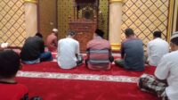 Mesjid Al Makmur dipenuhi jamaah, sesuai dengan harapan Bapak H Ahmad Haslan Saragih (Dirpel PTPN III)