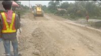 jalan lintas penghubung dua desa di kecamatan kualuh Ledong Kab,Labura di perbaiki