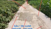 DIDUGA BANGUNAN RABAT BETON ASAL JADI Di DESA NAMORAMBE