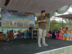 Ribuan Warga Desa Ujung Gading Julu Sambut Anggota DPD RI Penrad Siagian, Sampaikan Aspirasi soal Sengketa Lahan